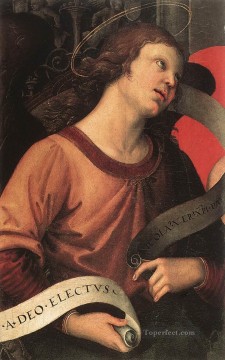 Angel fragment of the Baronci Altarpiece Renaissance master Raphael Oil Paintings